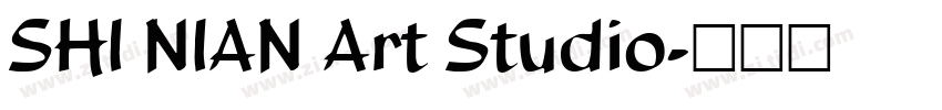 SHI NIAN Art Studio字体转换